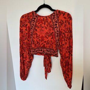 Urban outfitters open back blouse